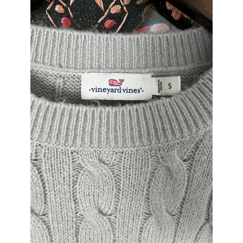 Vineyard Vines Lightweight Heather Grey Pullover Classic Prep S - Picture 5 of 6